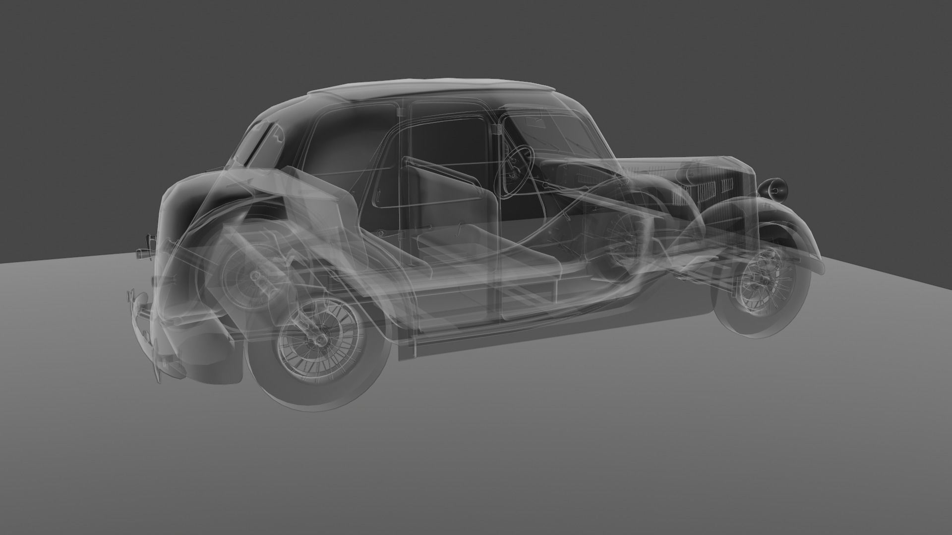 Renault Celtaquatre Low-poly 3D model_50