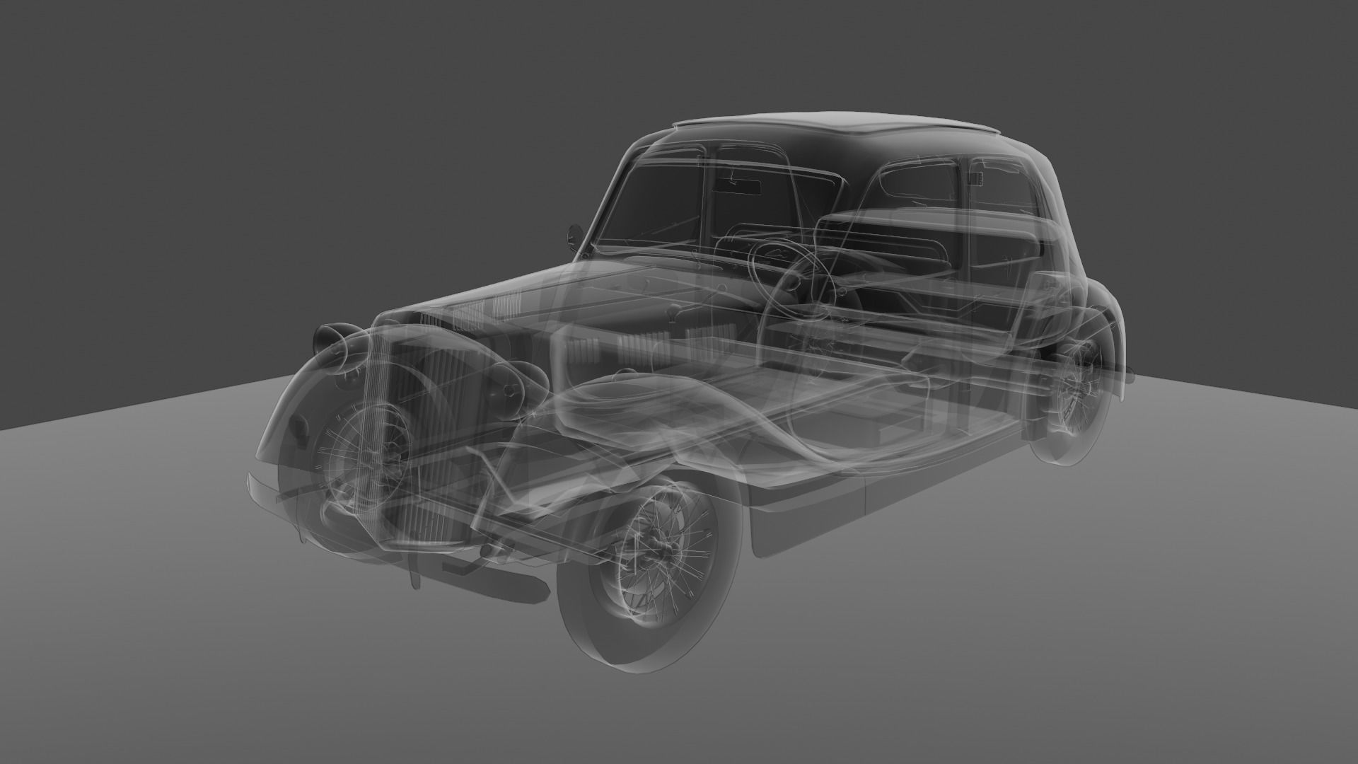 Renault Celtaquatre Low-poly 3D model_40