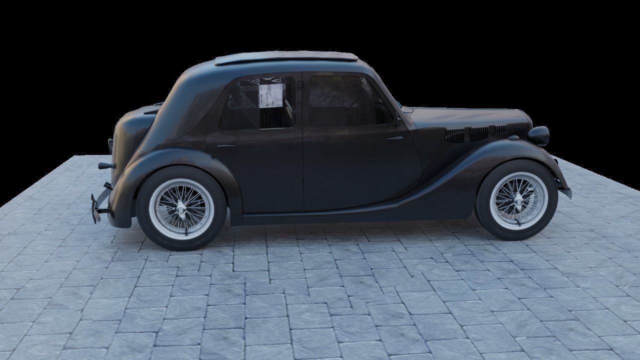 Renault Celtaquatre Low-poly 3D model_11
