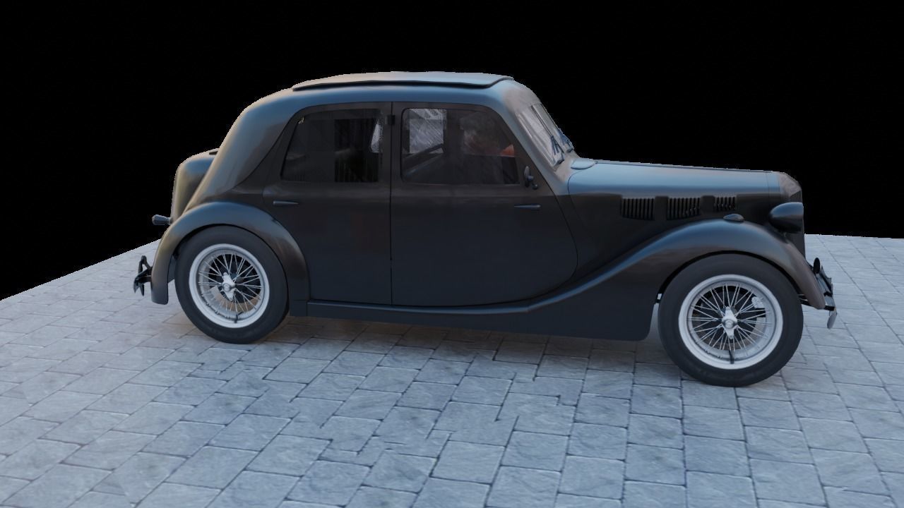 Renault Celtaquatre Low-poly 3D model_12
