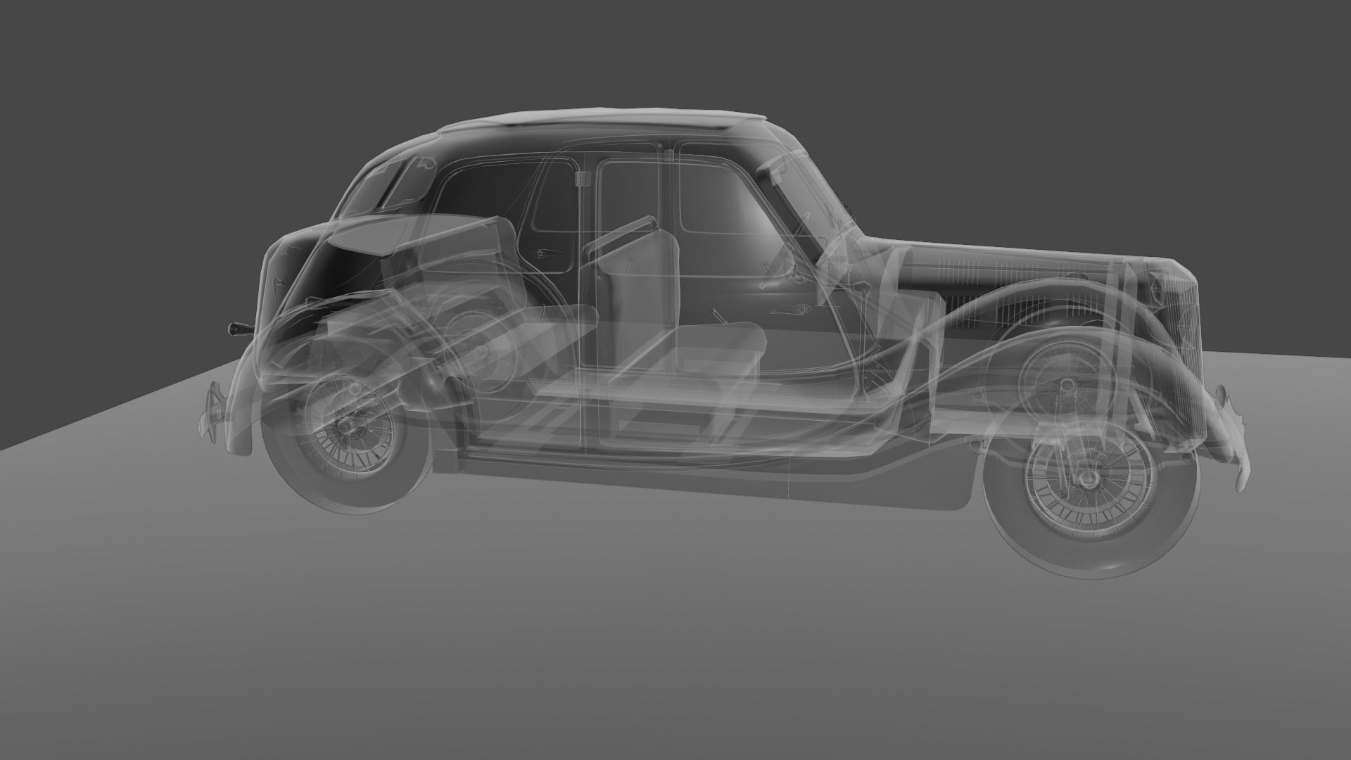 Renault Celtaquatre Low-poly 3D model_52