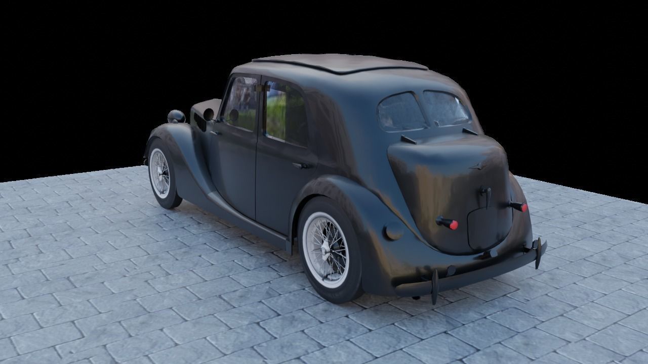 Renault Celtaquatre Low-poly 3D model_5
