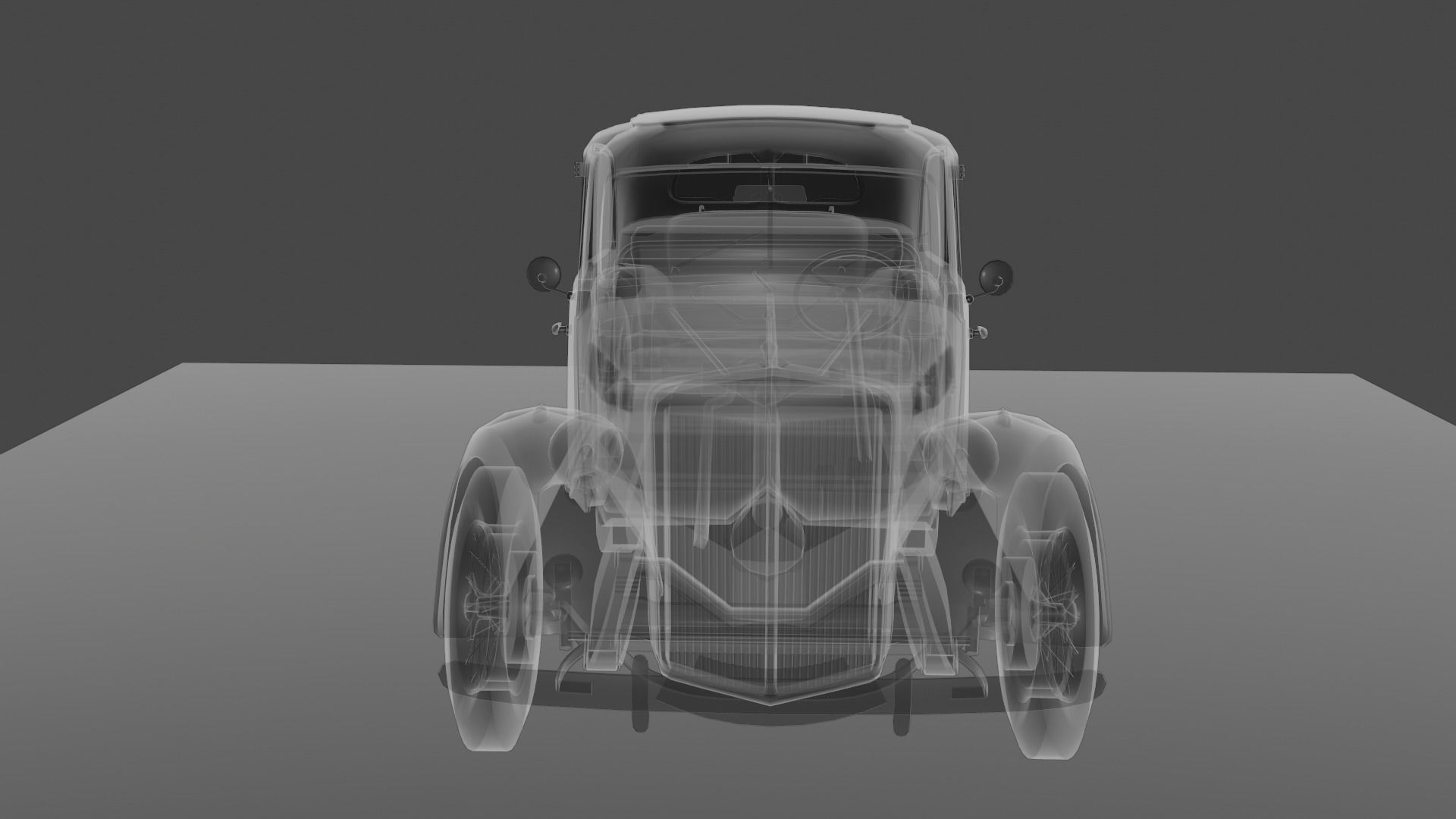 Renault Celtaquatre Low-poly 3D model_59