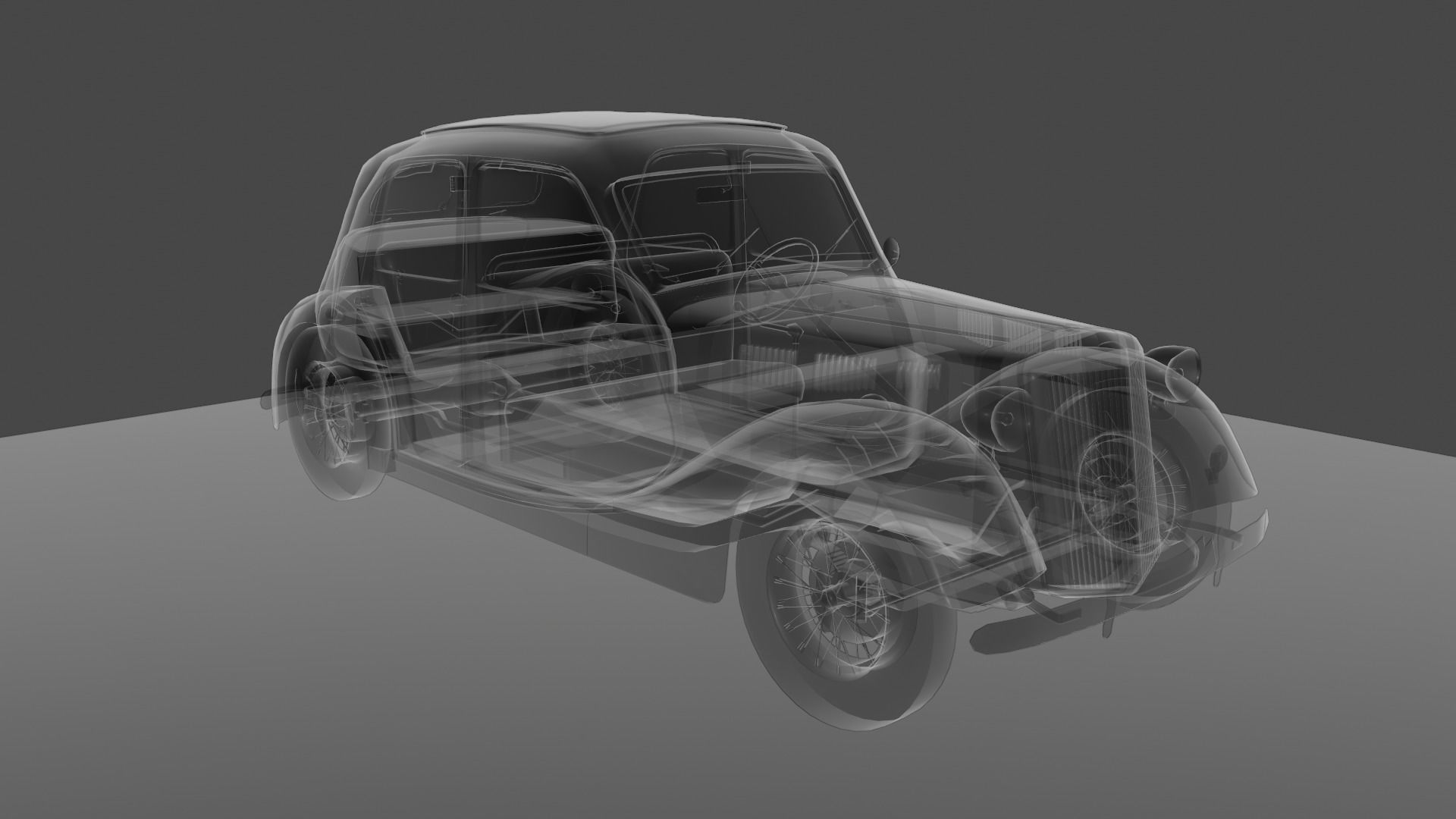 Renault Celtaquatre Low-poly 3D model_54