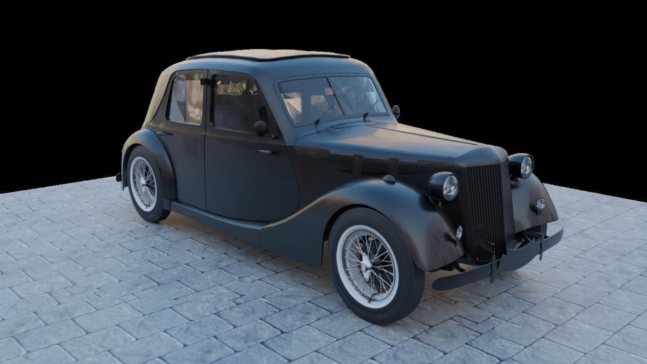 Renault Celtaquatre Low-poly 3D model_14