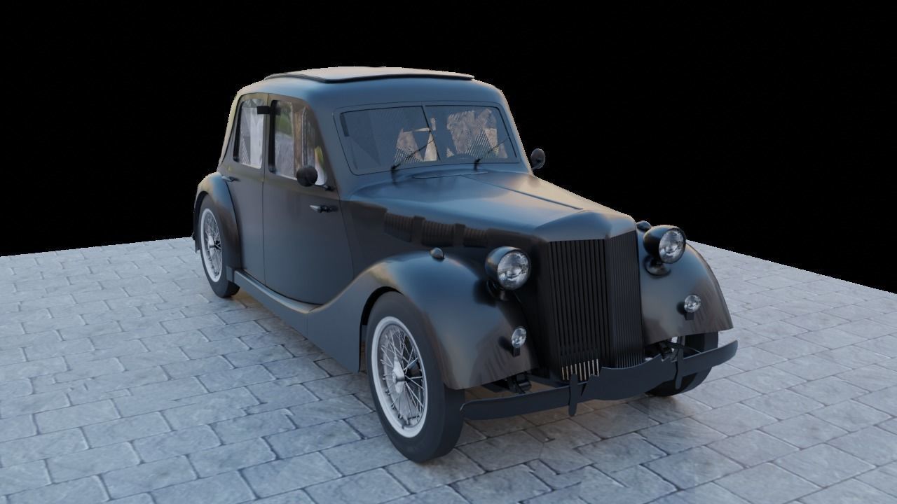 Renault Celtaquatre Low-poly 3D model_15