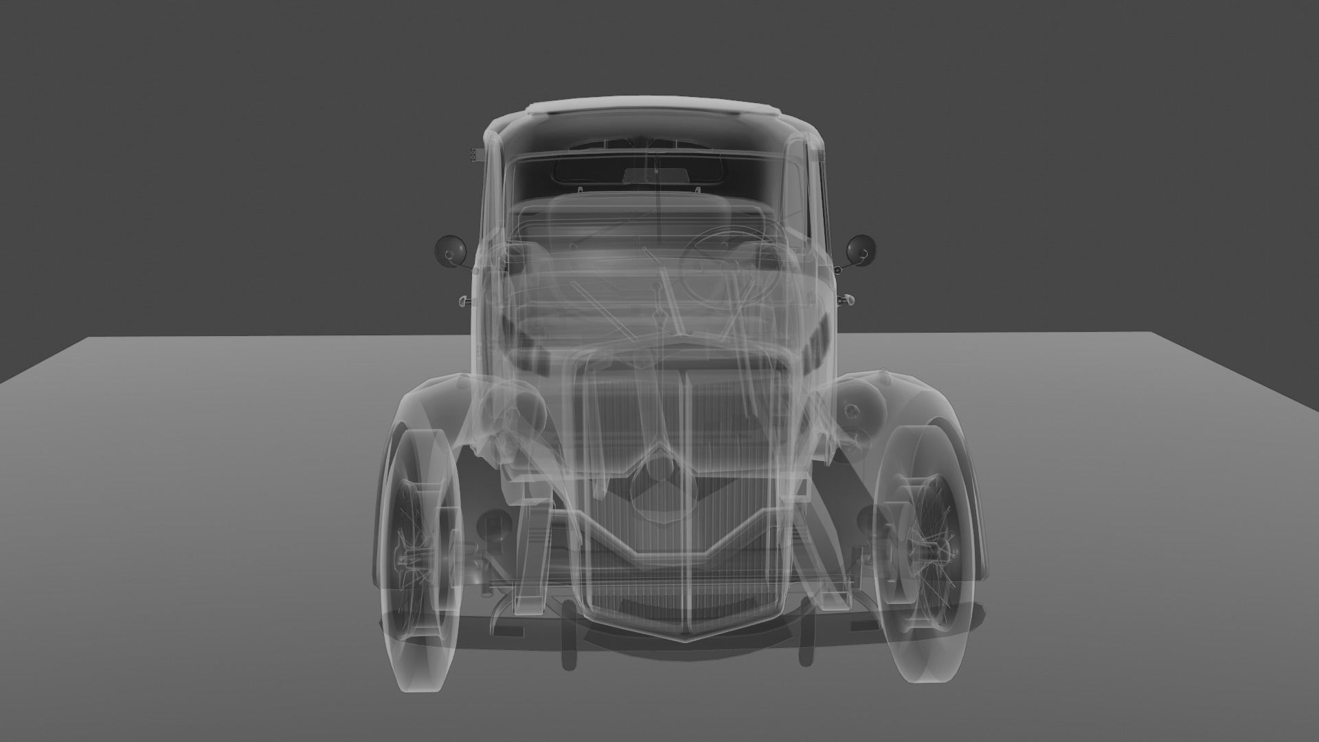 Renault Celtaquatre Low-poly 3D model_58