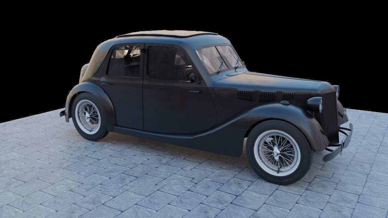 Renault Celtaquatre Low-poly 3D model_13