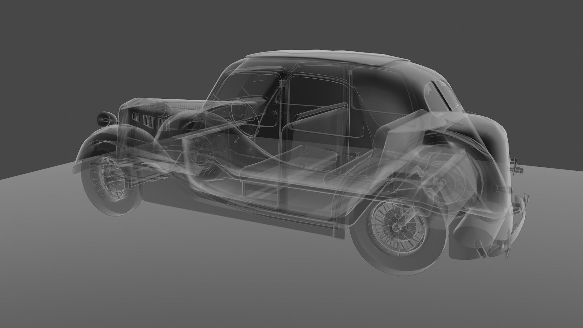 Renault Celtaquatre Low-poly 3D model_44