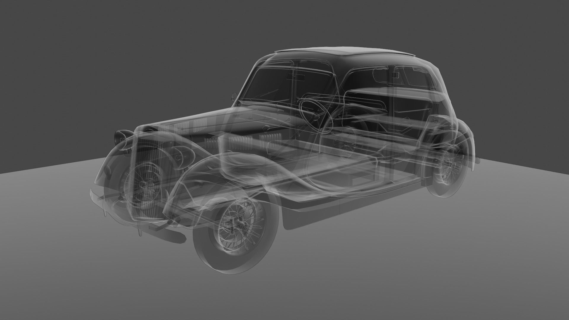 Renault Celtaquatre Low-poly 3D model_41