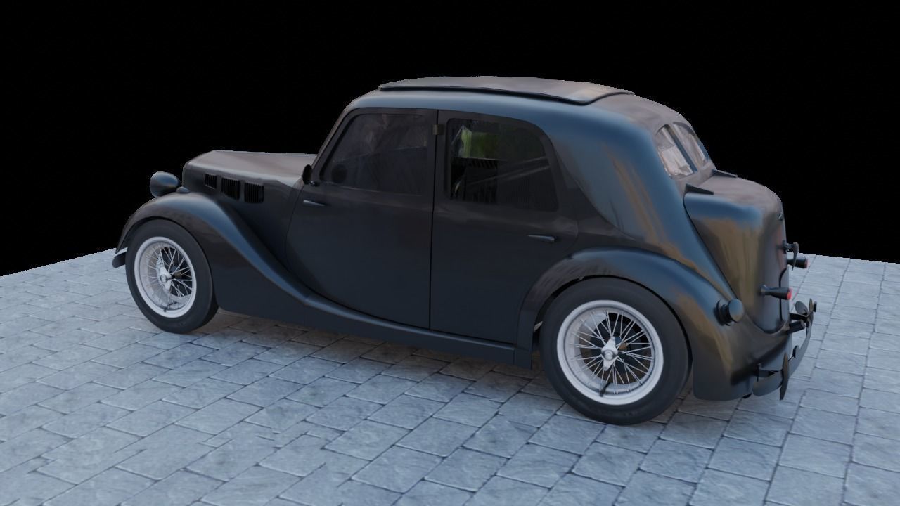 Renault Celtaquatre Low-poly 3D model_4