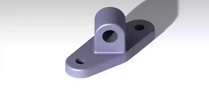 bearing bracket with two holes