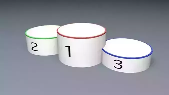 Sport Final Ceremony Podium Free low-poly 3D model