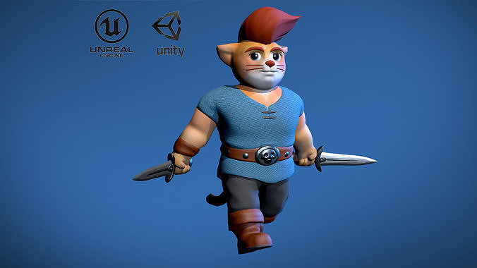 Sailor Kesha Low-poly 3D model