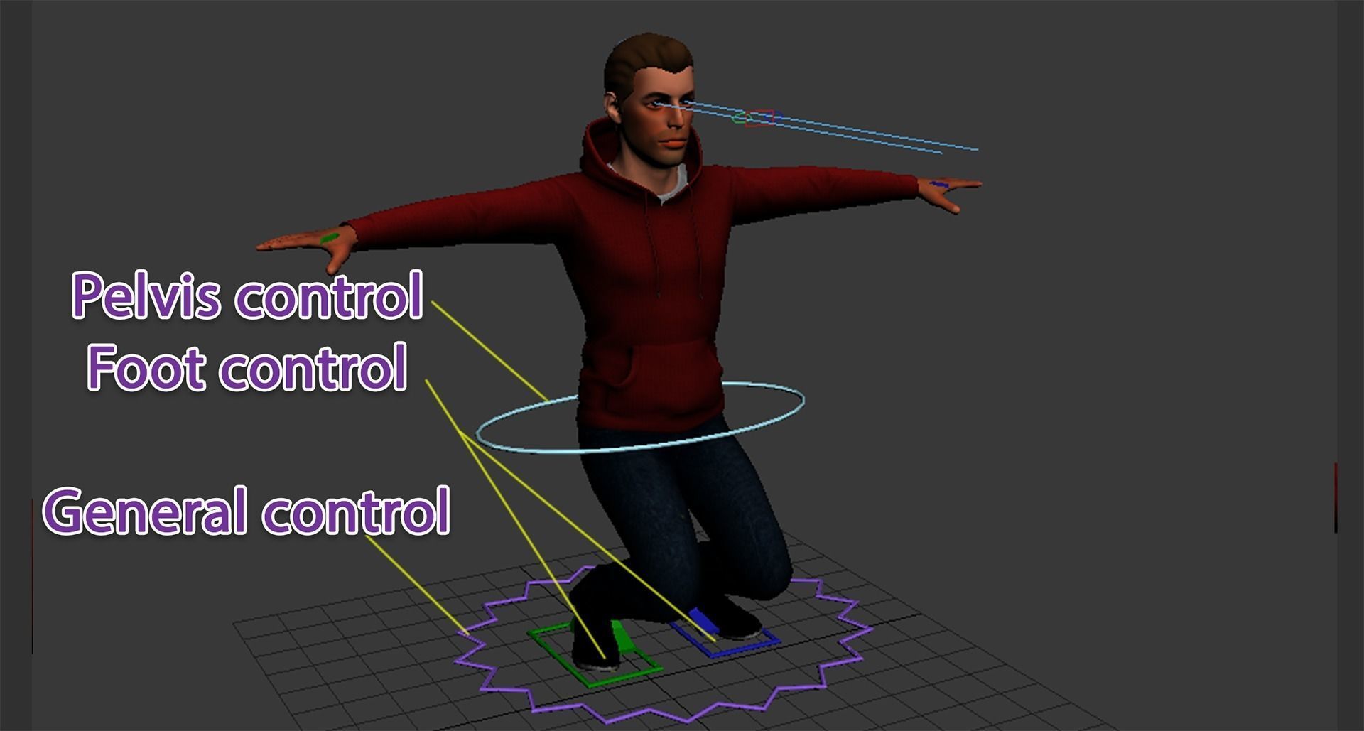 Rigged 3d man model 3D model_6