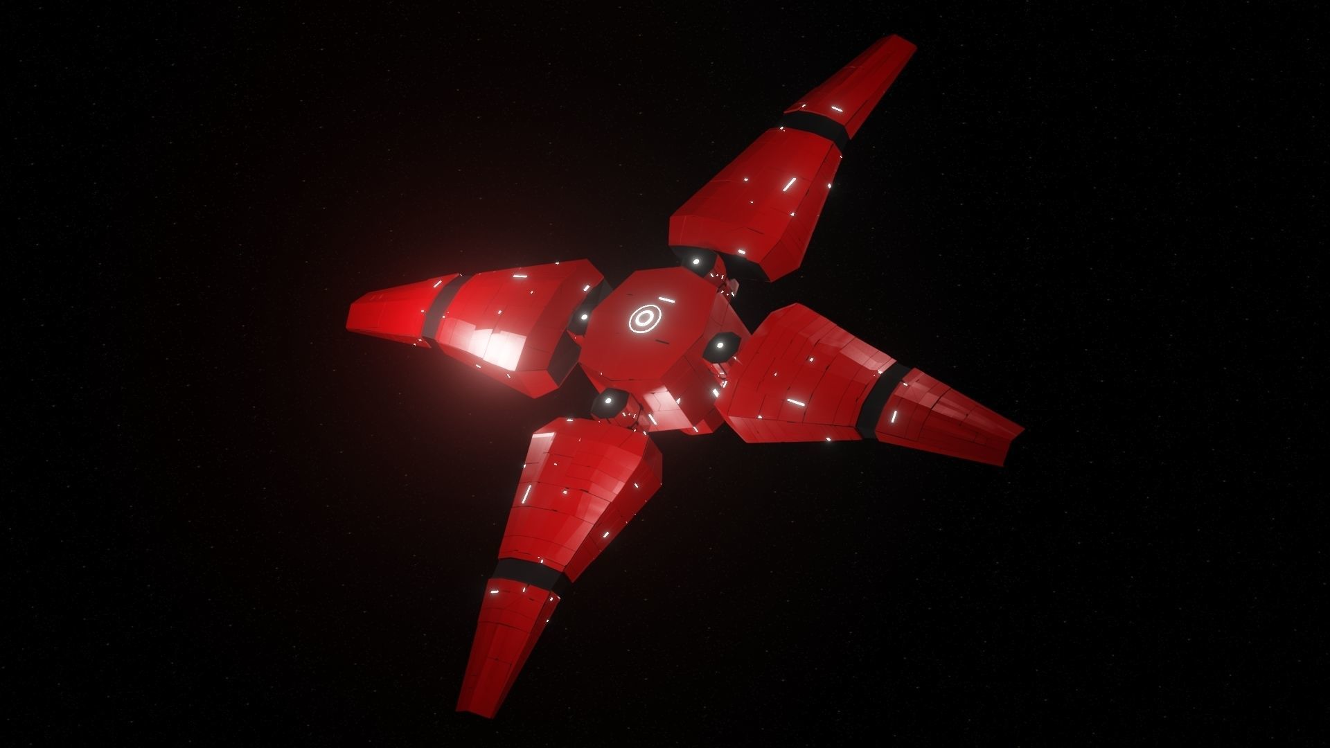 Probe II Spaceship Low-poly 3D model_3