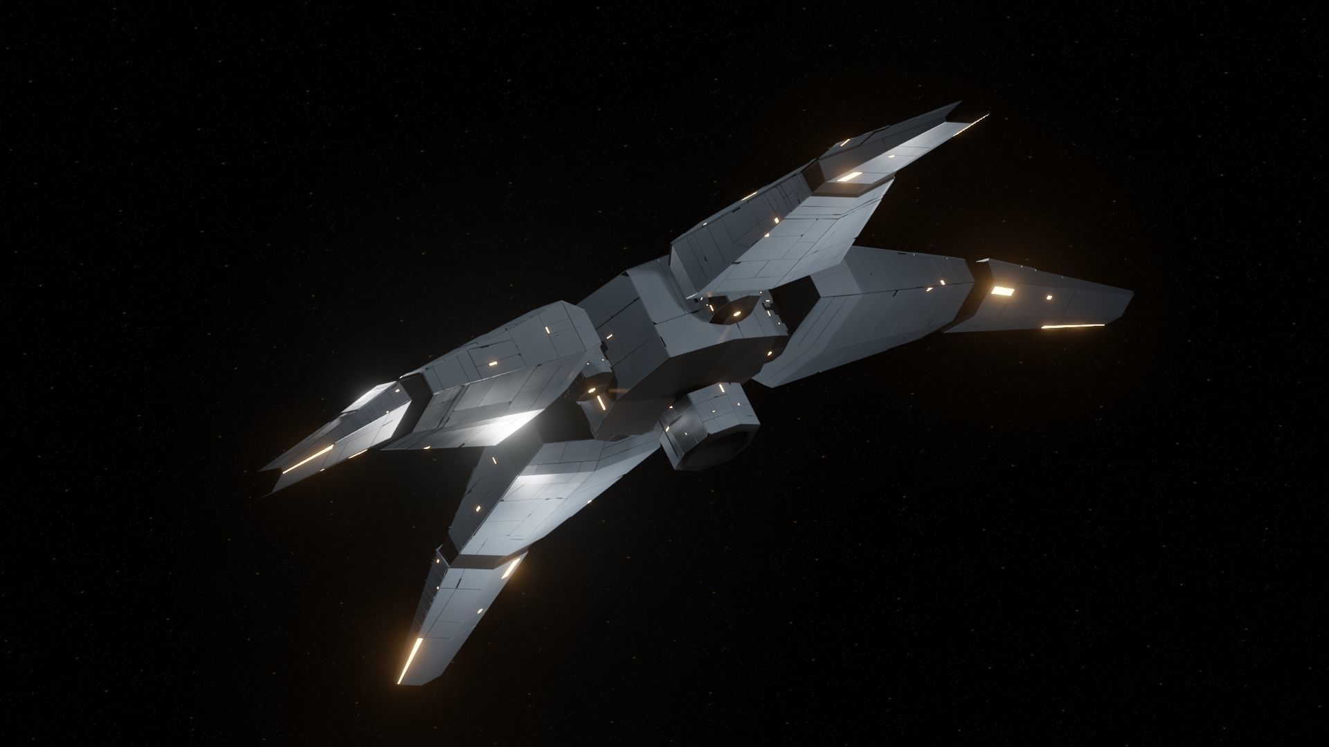 Probe II Spaceship Low-poly 3D model_9