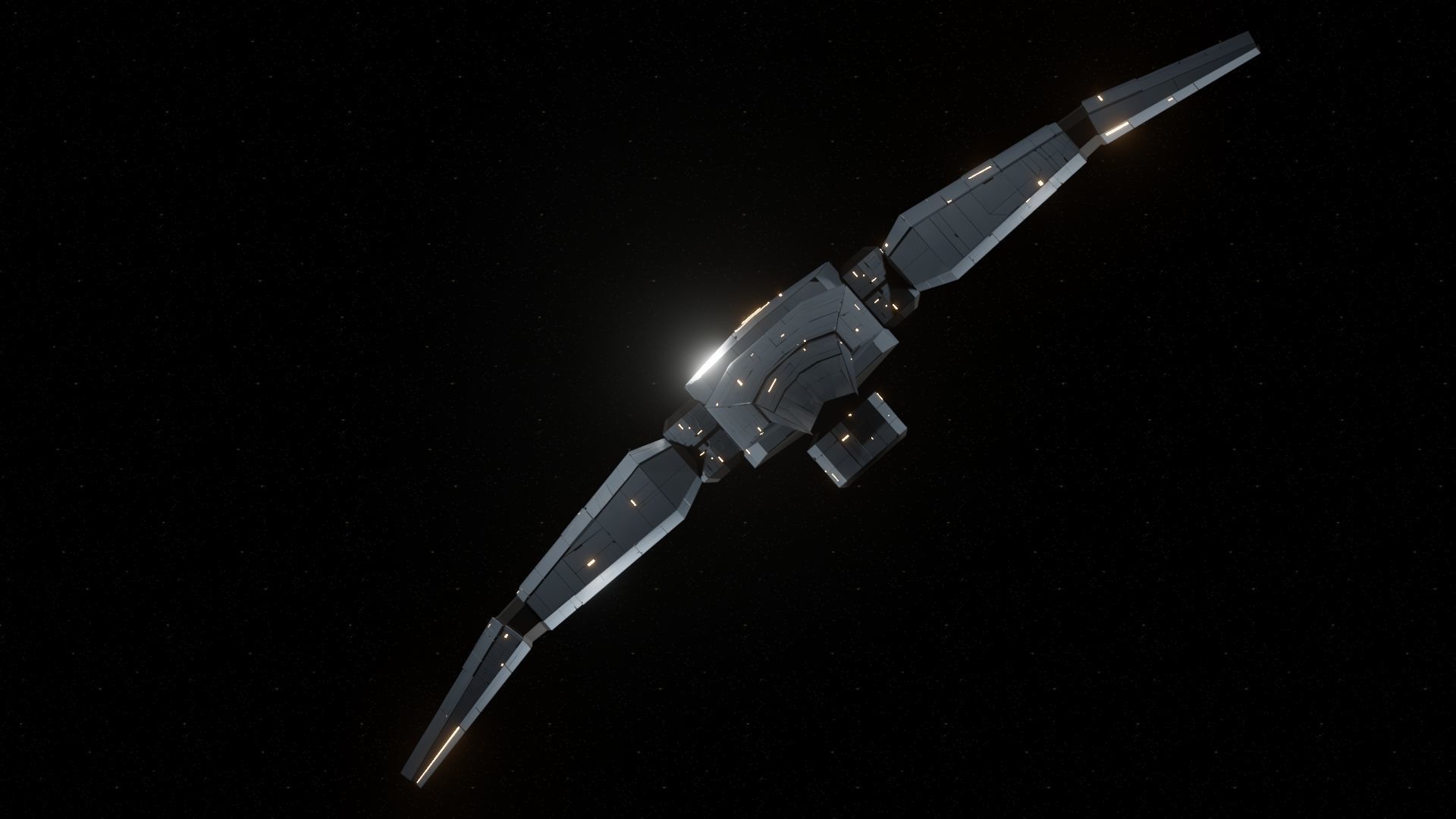 Probe II Spaceship Low-poly 3D model_15