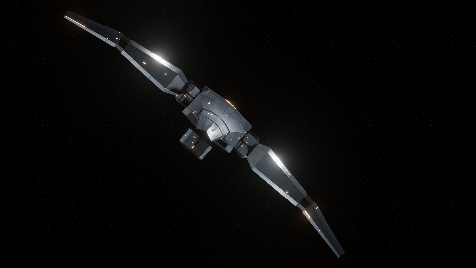 Probe II Spaceship Low-poly 3D model_17