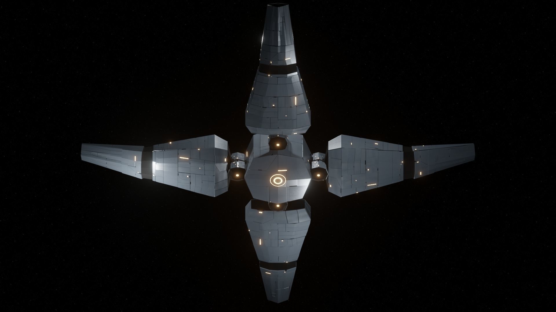 Probe II Spaceship Low-poly 3D model_19