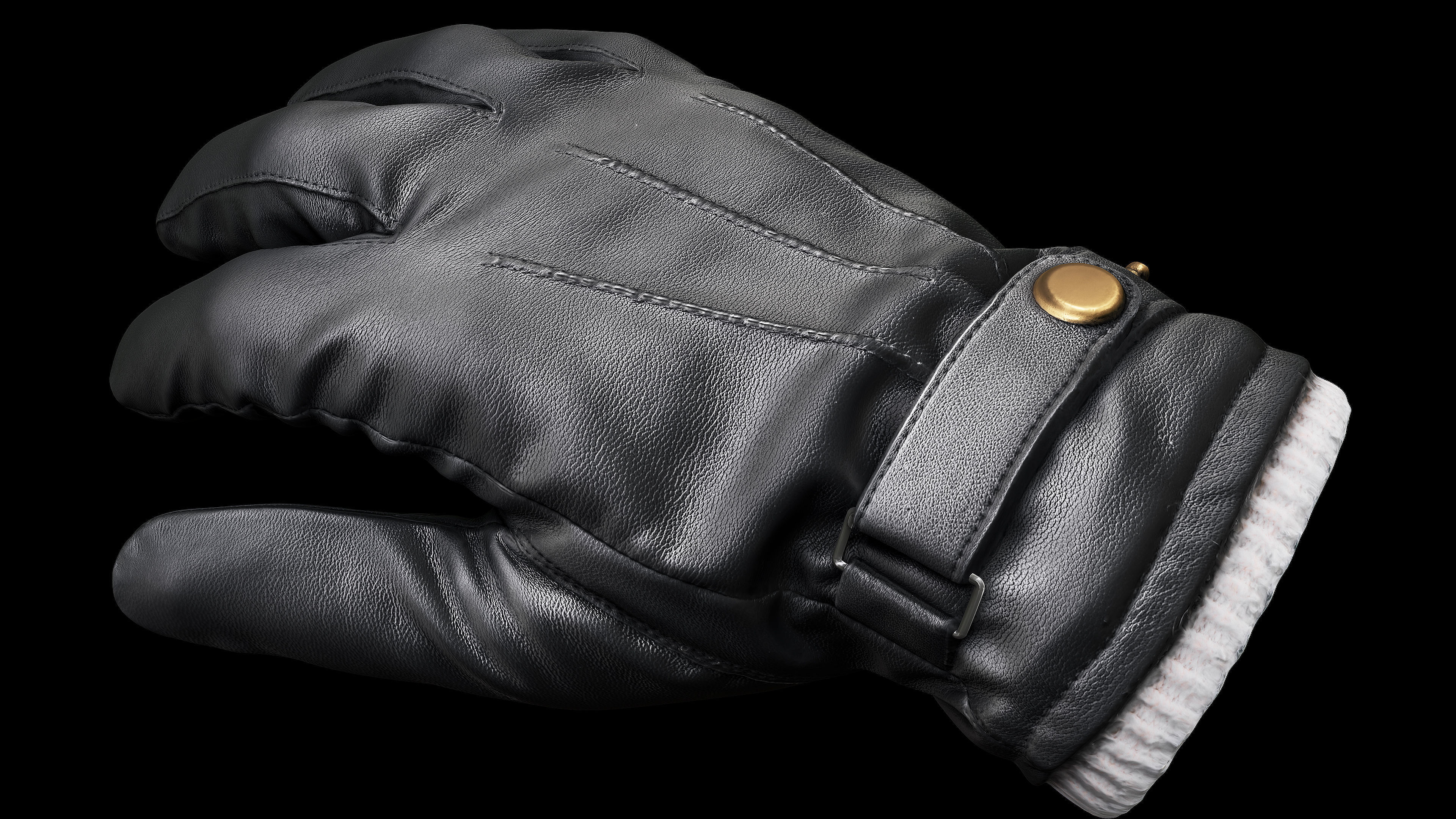 Leather Gloves 004 Low-poly 3D model_10