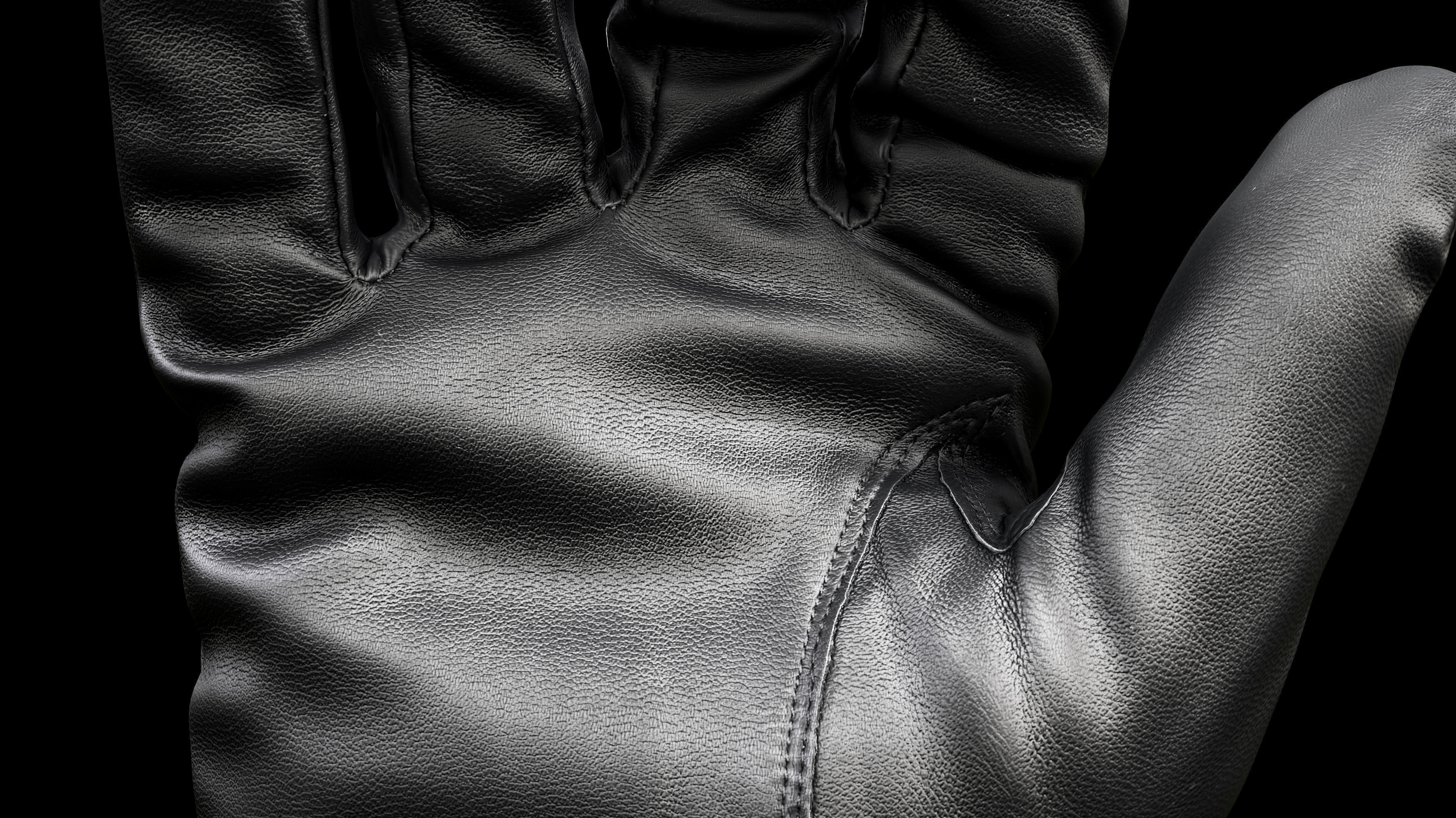 Leather Gloves 004 Low-poly 3D model_9