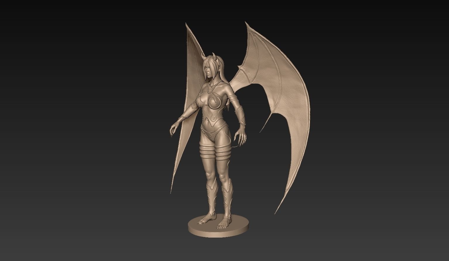 Fantasy Female Character 3D model_4