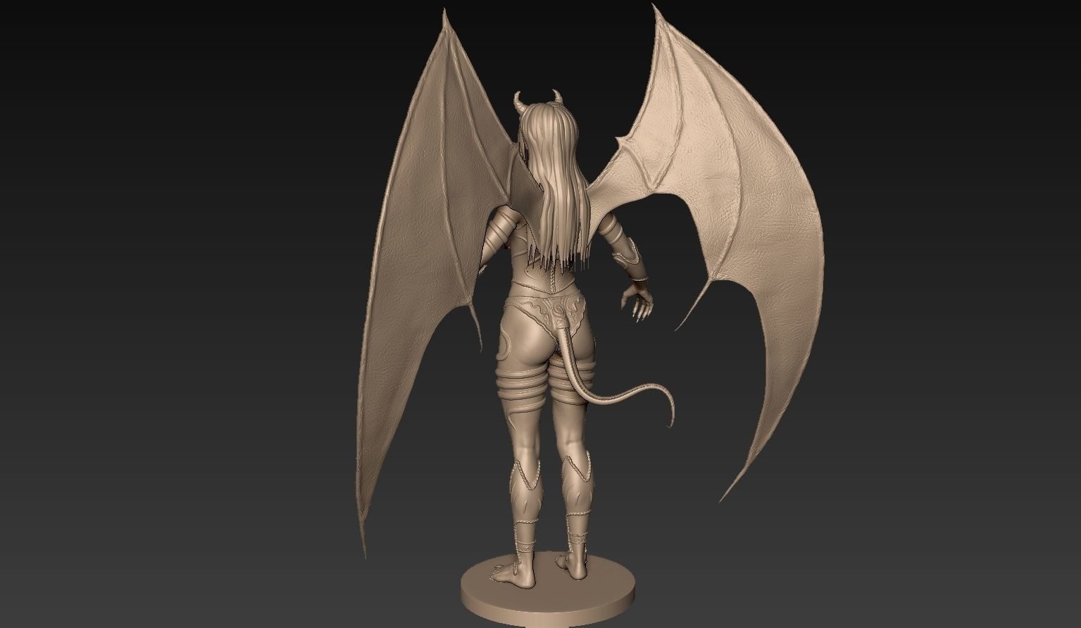 Fantasy Female Character 3D model_2