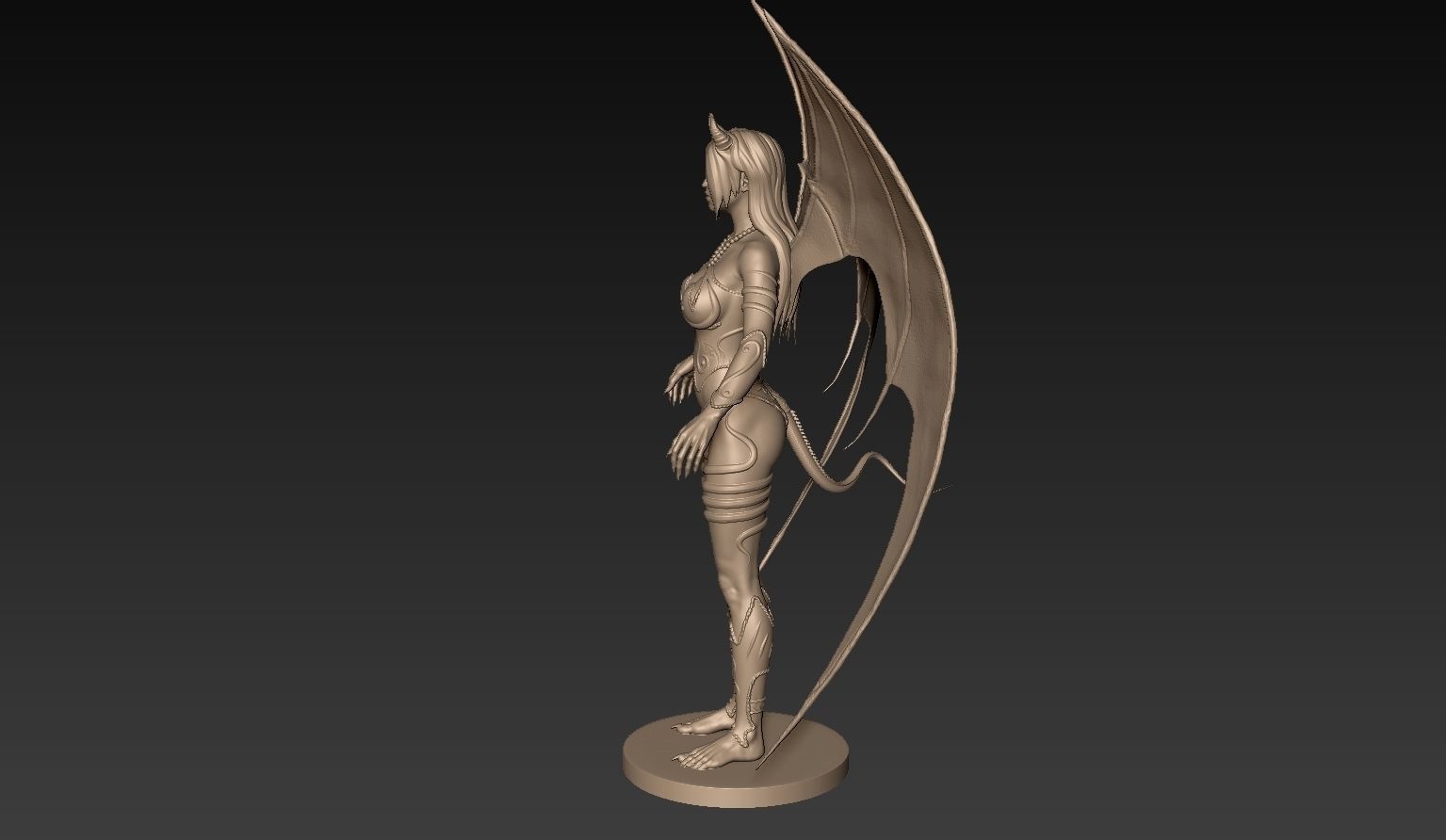 Fantasy Female Character 3D model_3