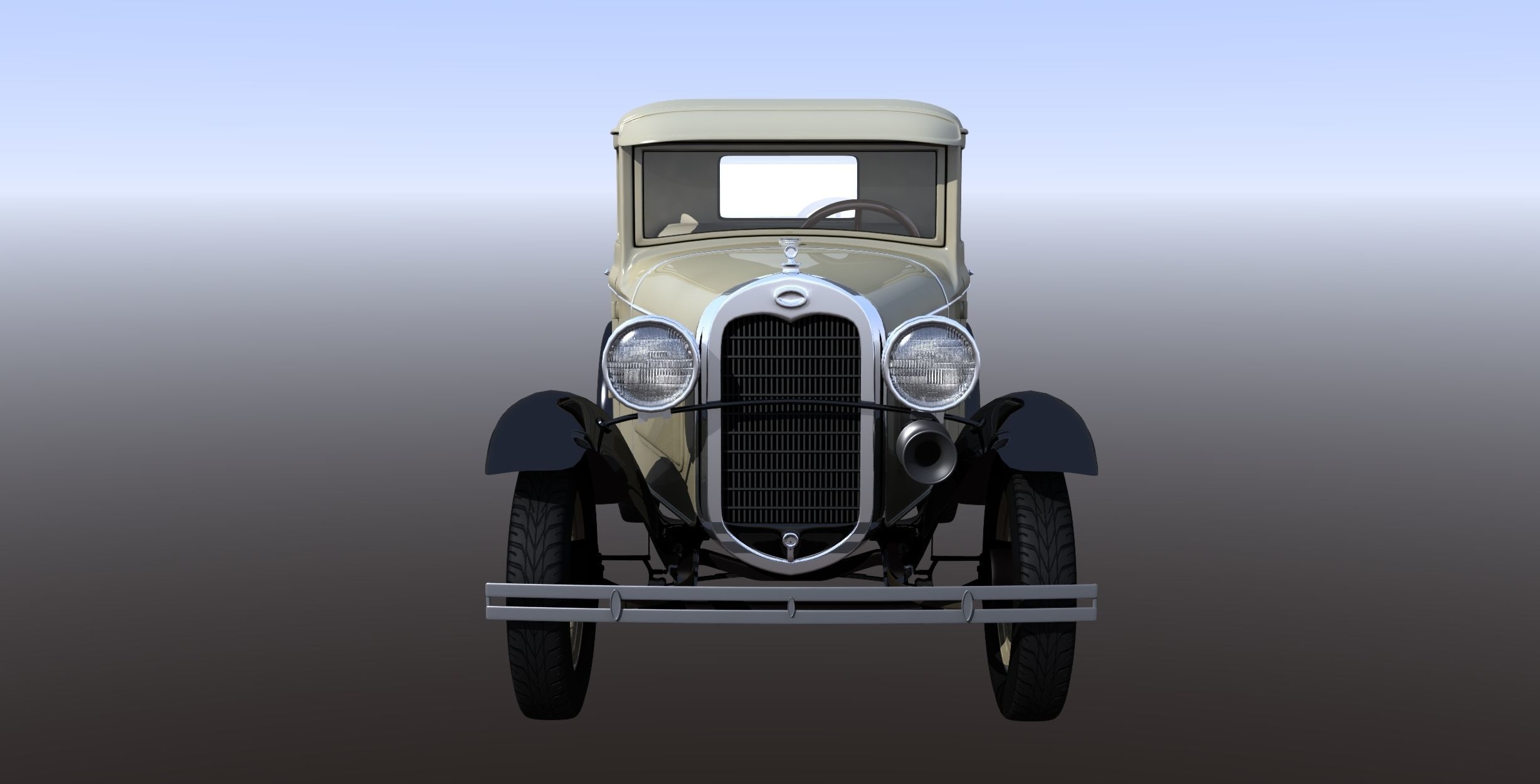 1930s Car 3D model_10