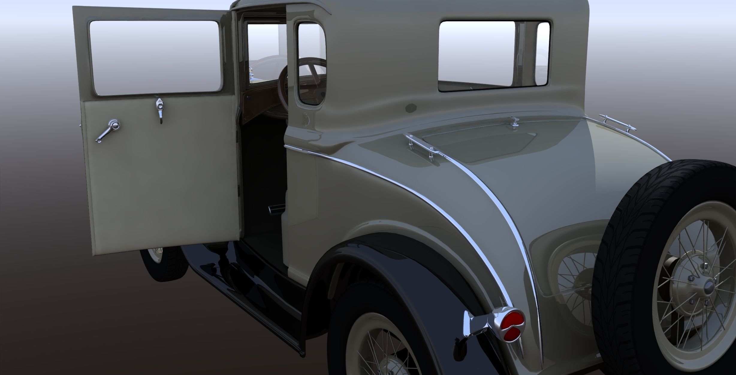 1930s Car 3D model_12