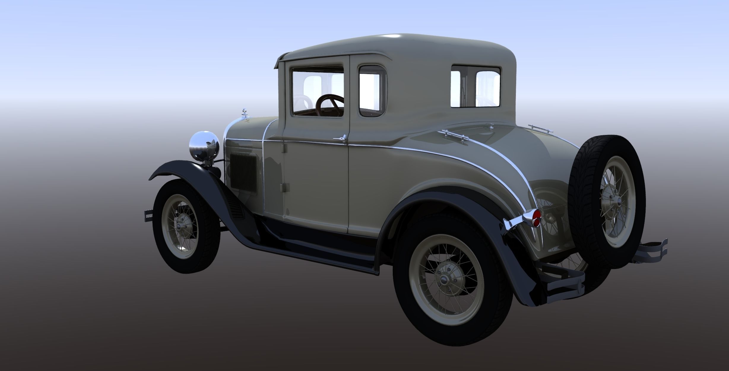 1930s Car 3D model_3