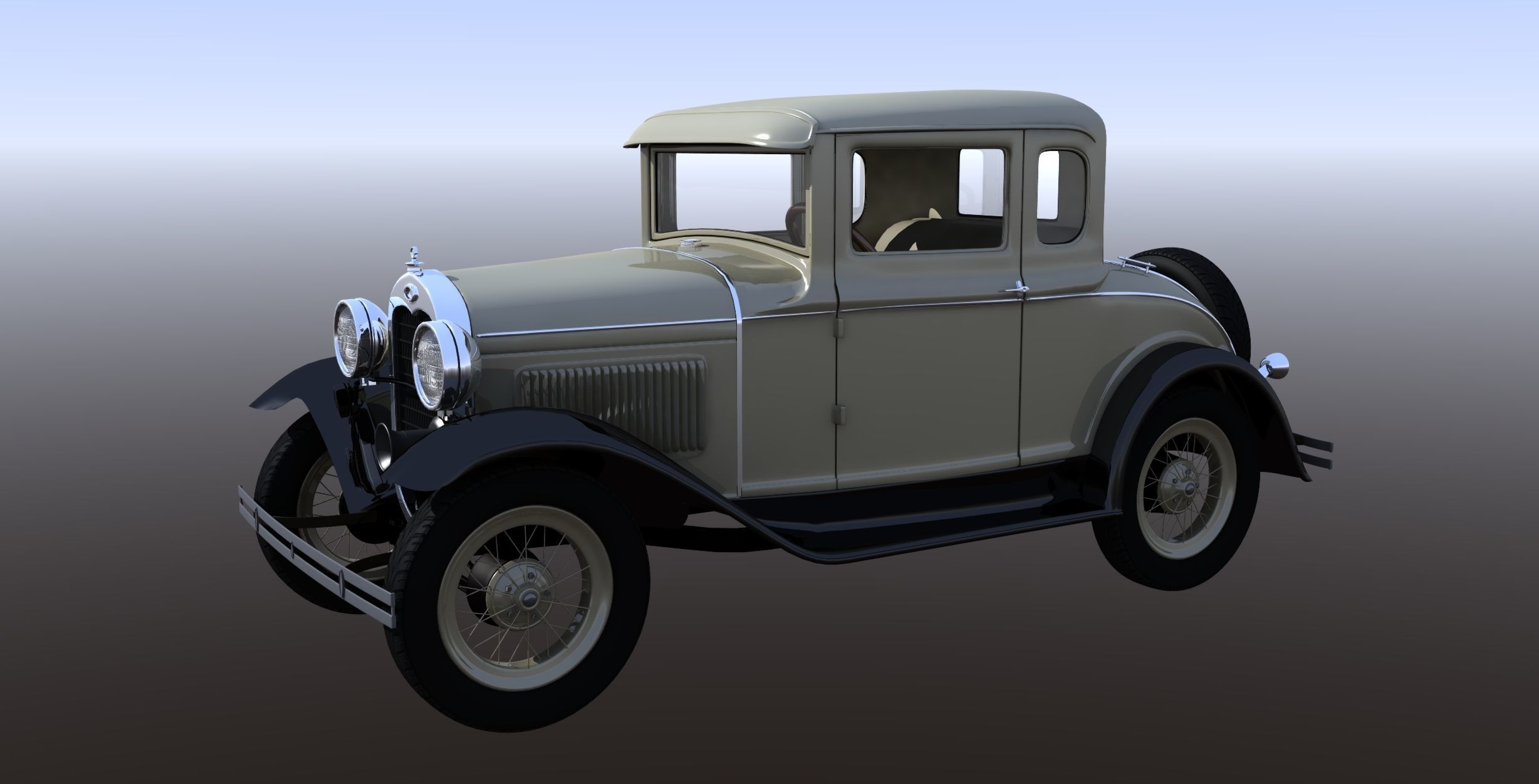 1930s Car 3D model_1