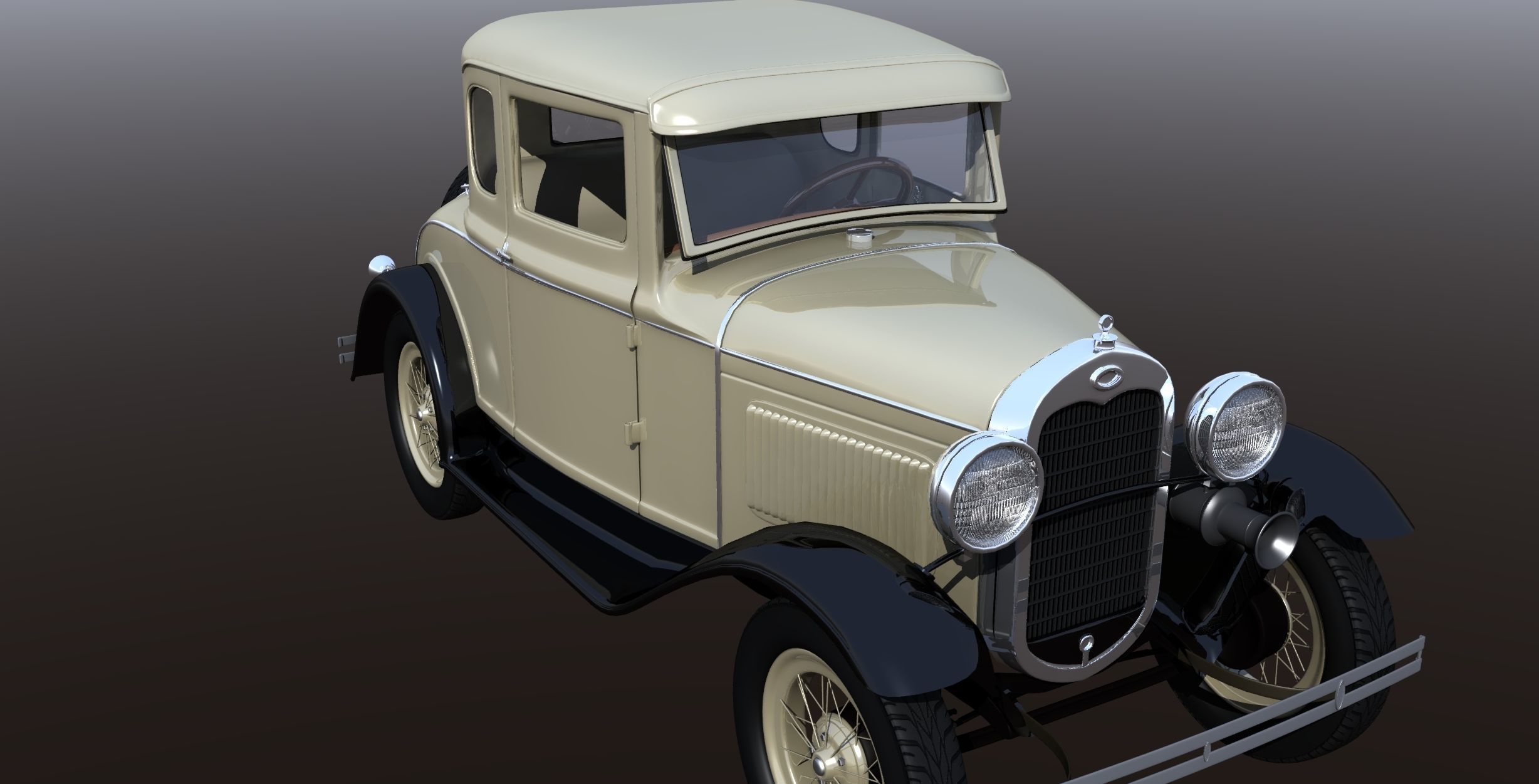 1930s Car 3D model_15