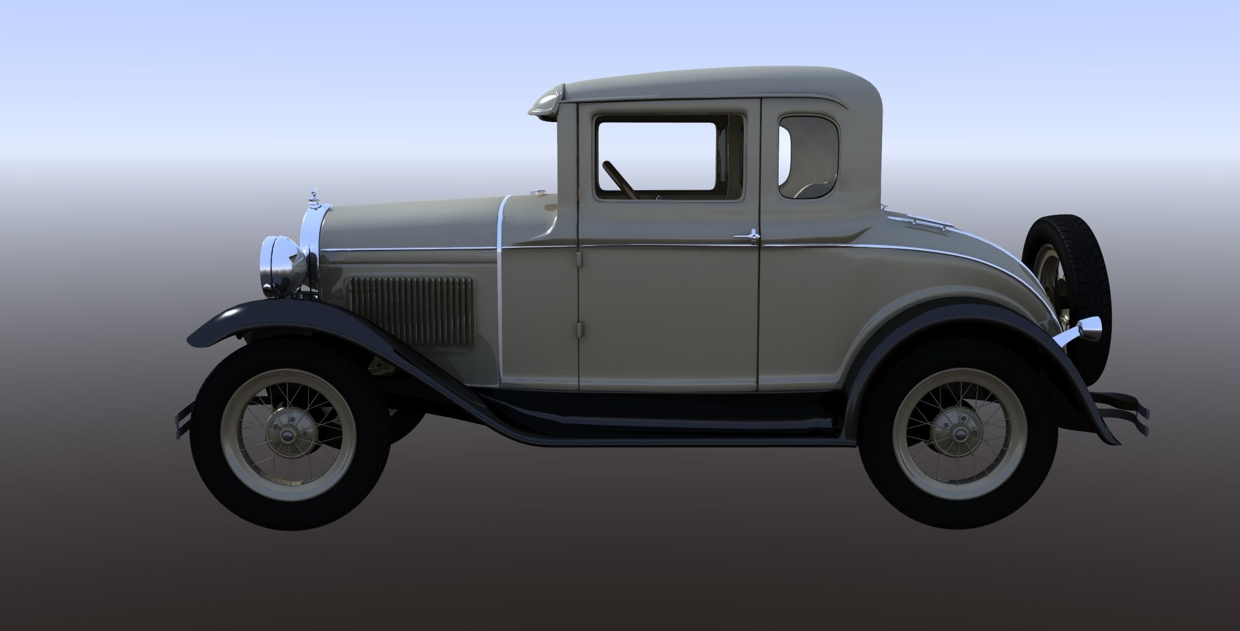 1930s Car 3D model_2