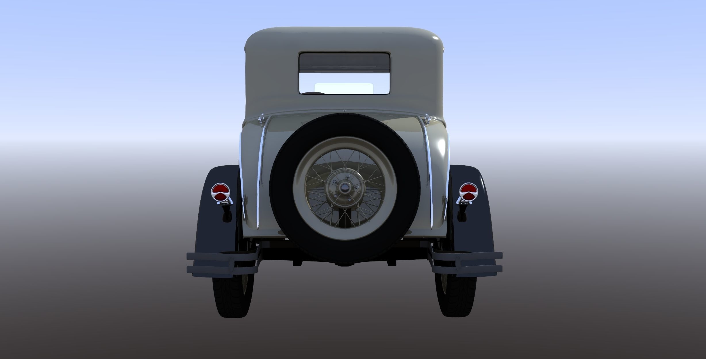 1930s Car 3D model_5