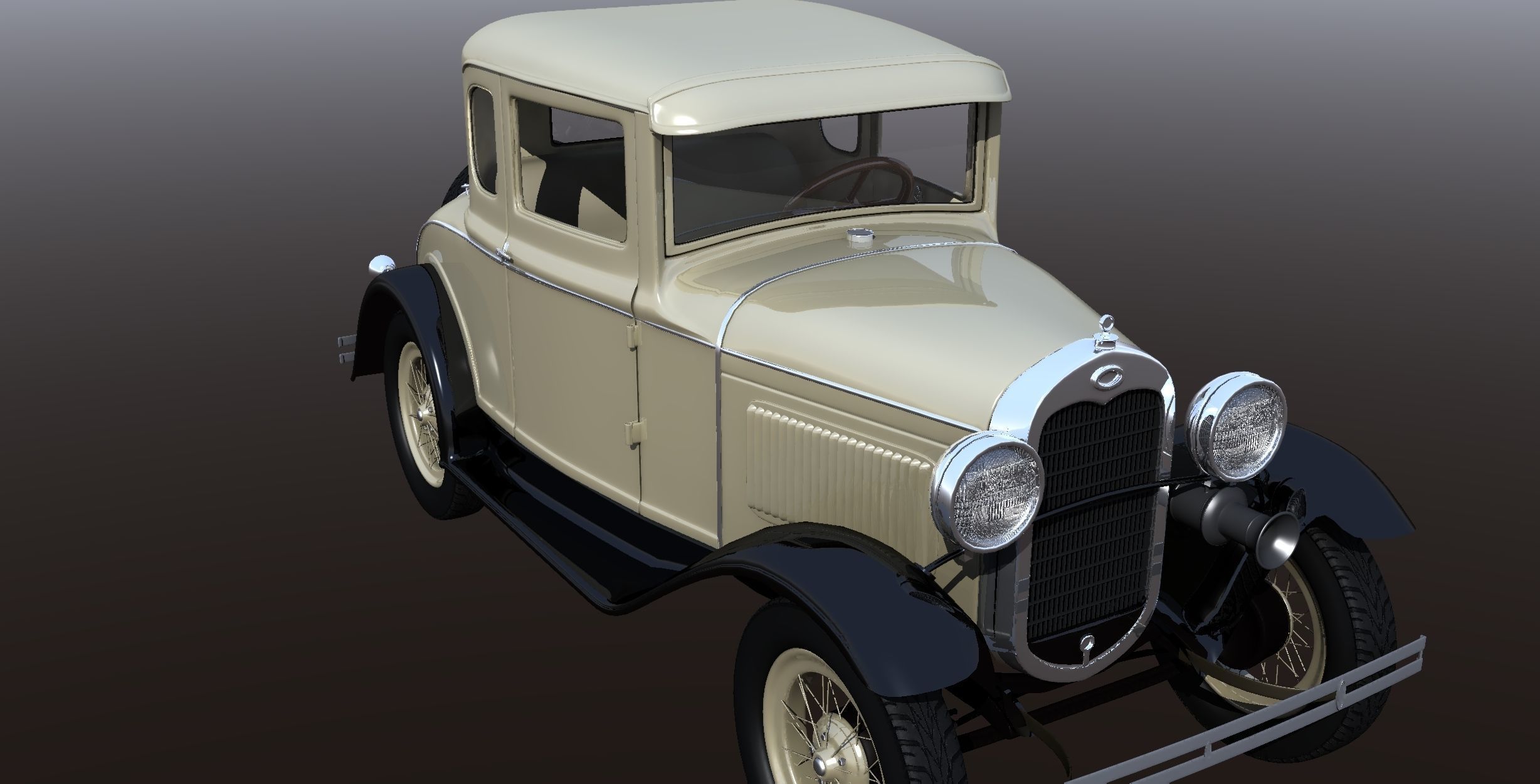 1930s Car 3D model_14