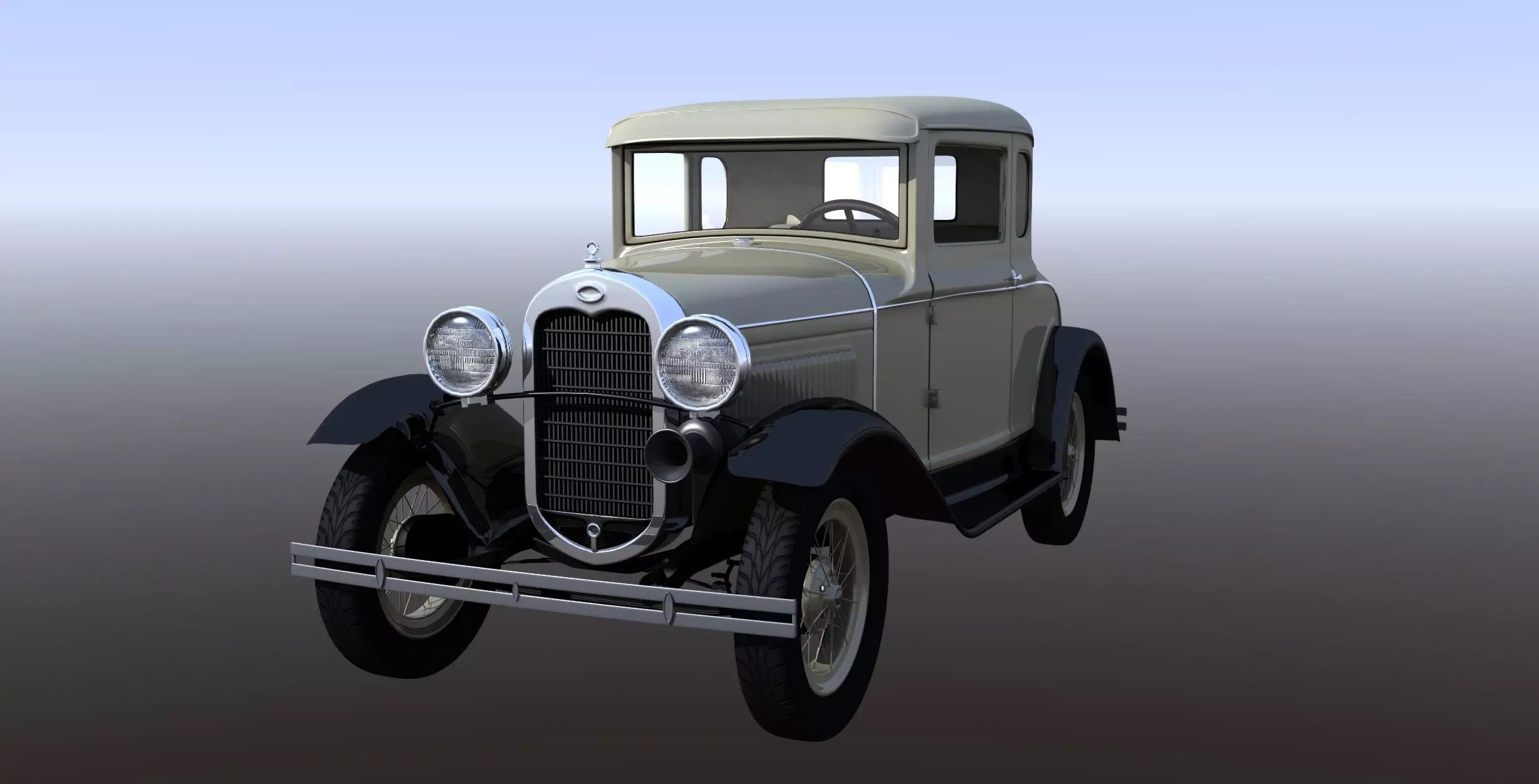 1930s Car 3D model_0