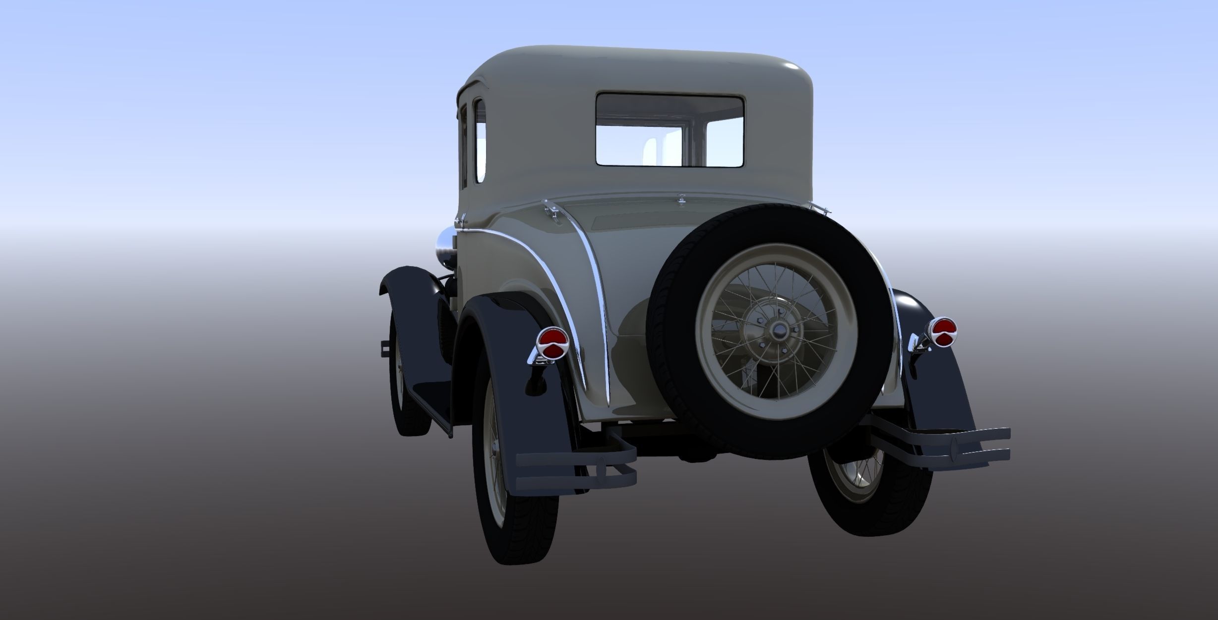 1930s Car 3D model_4