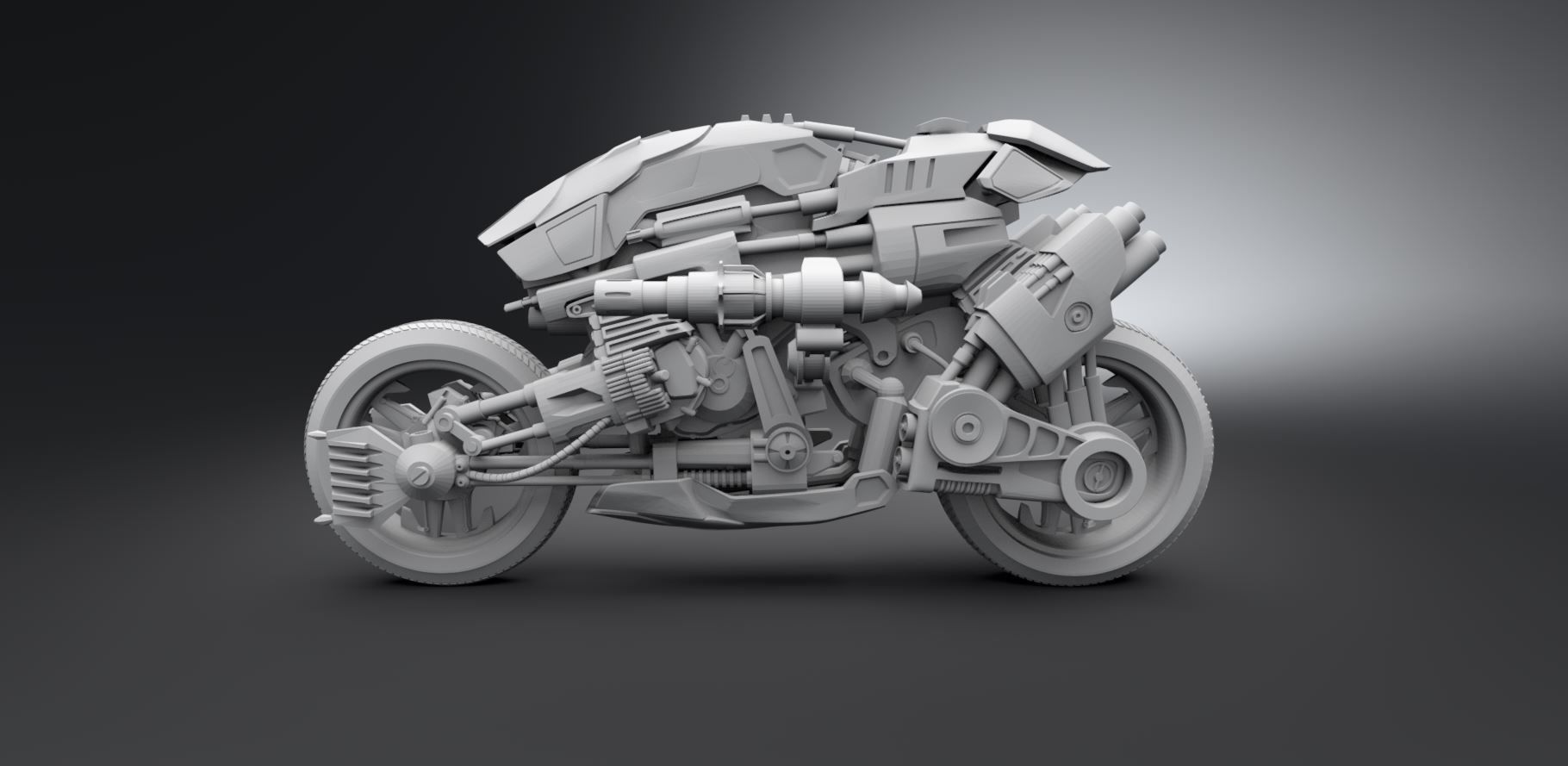 Moto Terminator Scale model 3D print model_1