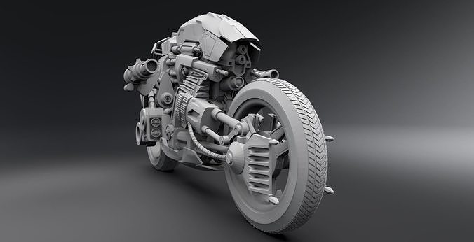 Moto Terminator Scale model 3D print model 5