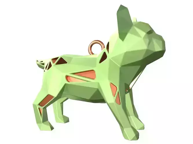 Animal Charm Bulldog Puppy Pendant