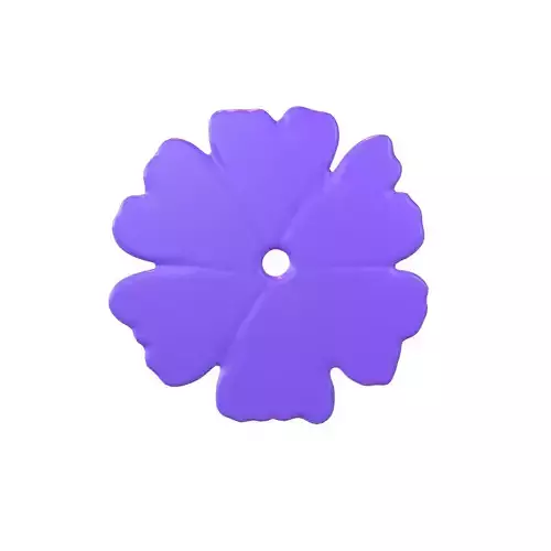Flower Symbol v7 003 Low-poly 3D model