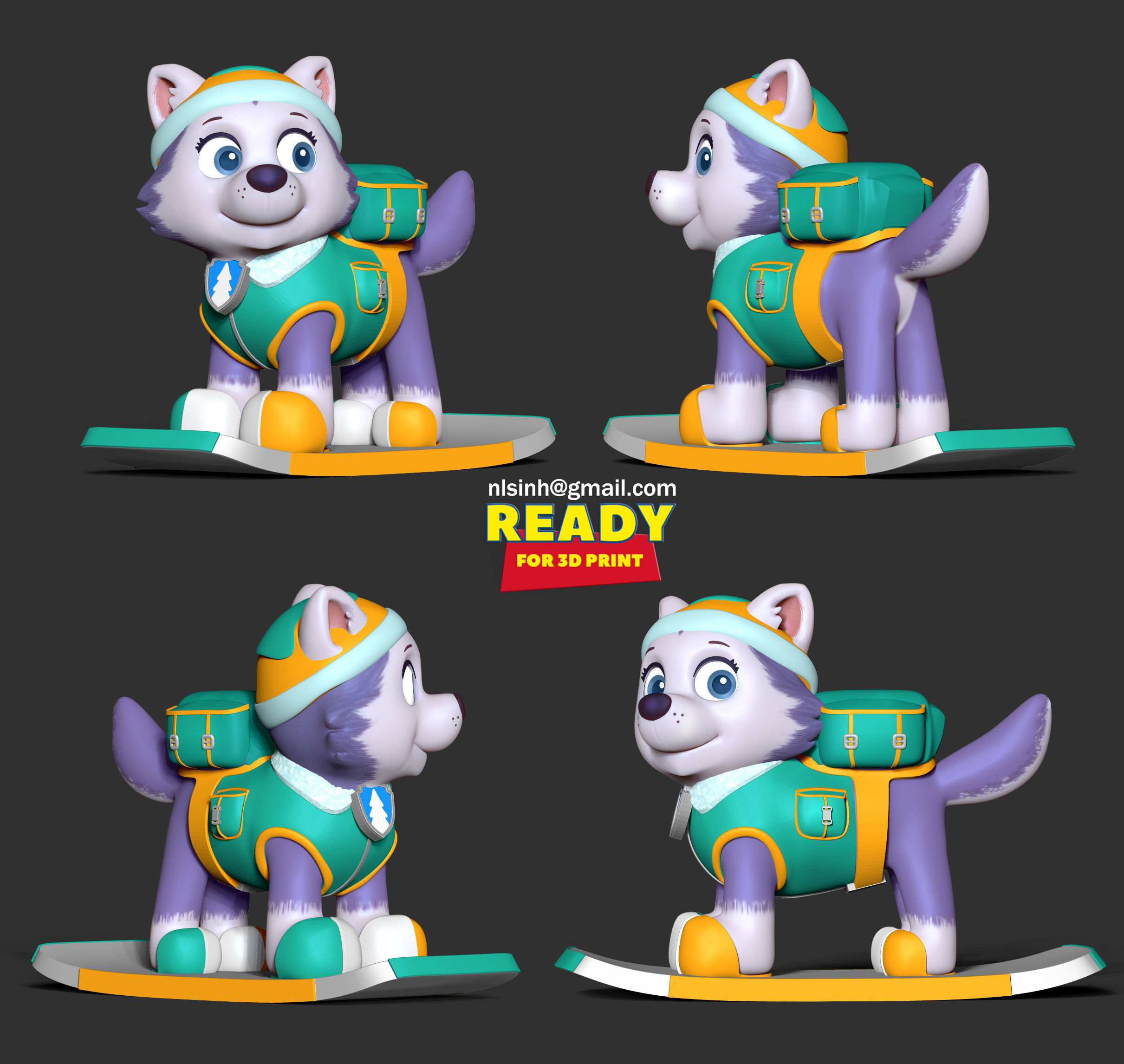 Everest - Paw Patrol Fanart 3D print model_1