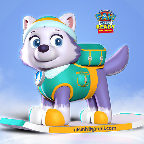 Everest - Paw Patrol Fanart 3D print model