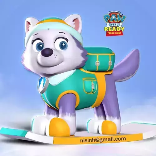 Everest - Paw Patrol Fanart 3D print model