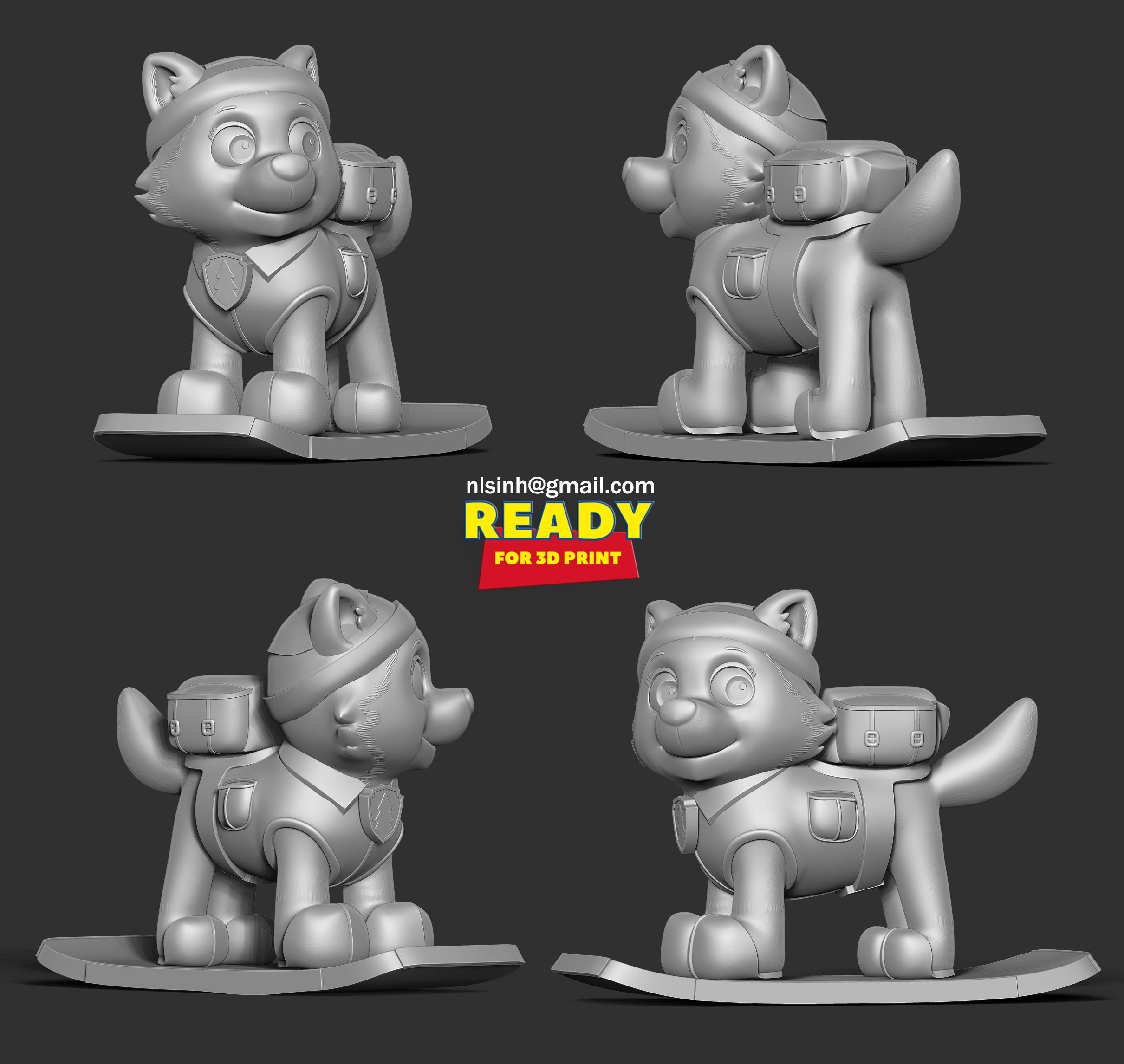 Everest - Paw Patrol Fanart 3D print model_3
