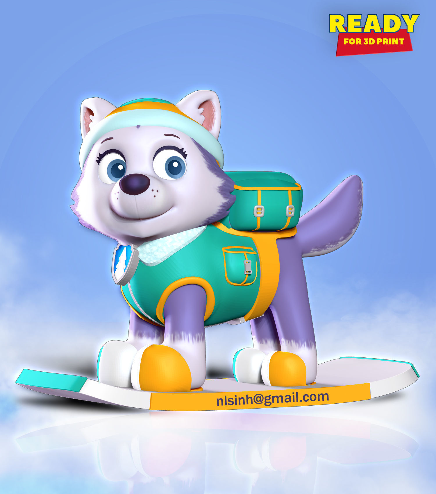 Everest - Paw Patrol Fanart 3D print model_6