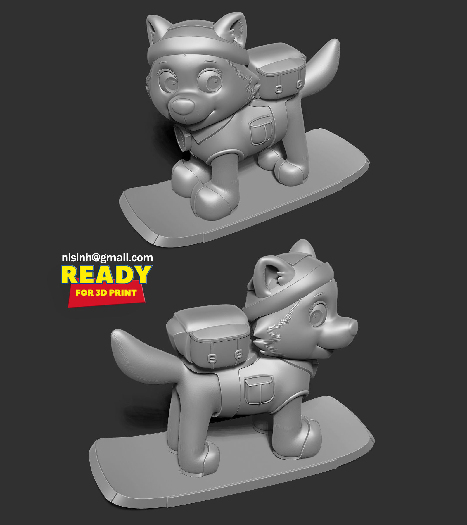 Everest - Paw Patrol Fanart 3D print model_5
