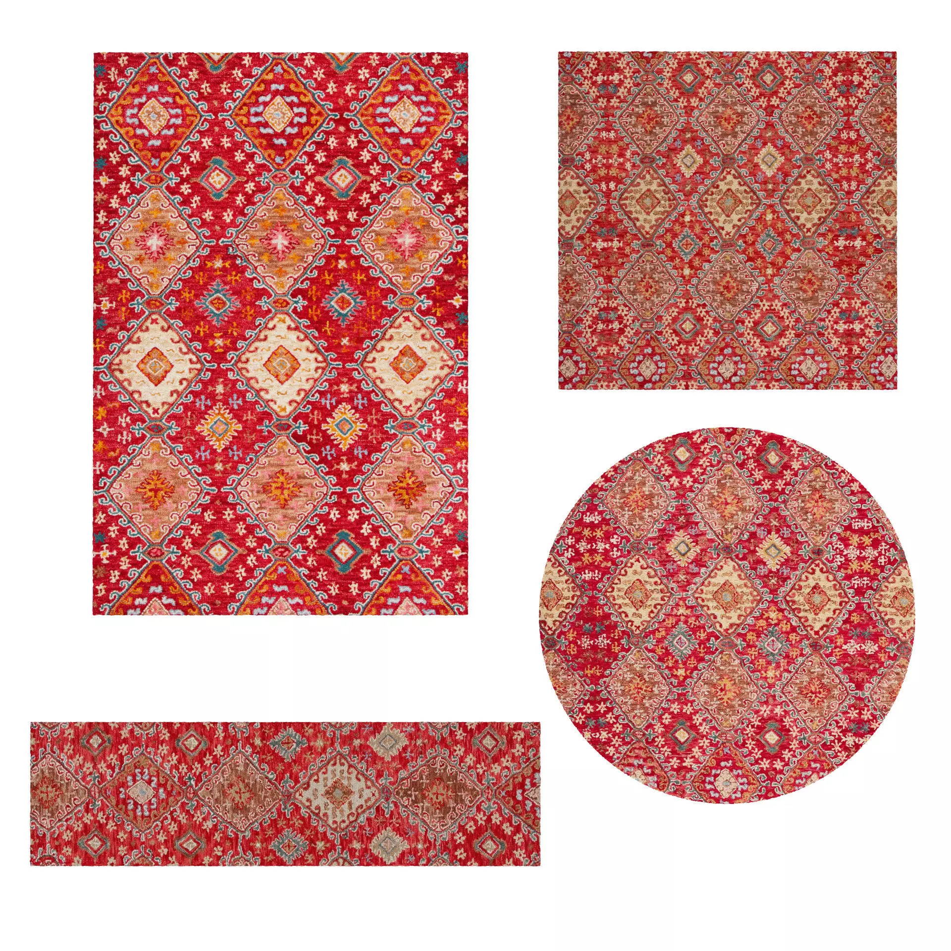Rugs No 164 Low-poly 3D model_0